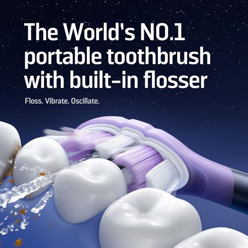 Soocas NEOS II Ultra Electric Toothbrush with Water Flosser Combo 3in1 Flosses Vibrates and Oscillates Flossing Toothbrush for Adults Cordless Water Flosser for Travel Midnight Blue - Image 3