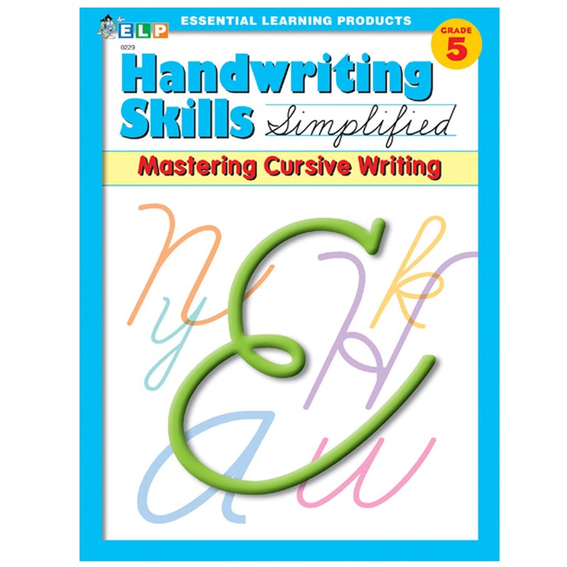 Essential Learning Products Zaner-Bloser Simplified Method Handwriting Skills Grade 5 Mastering Cursive (0229) - Image 2