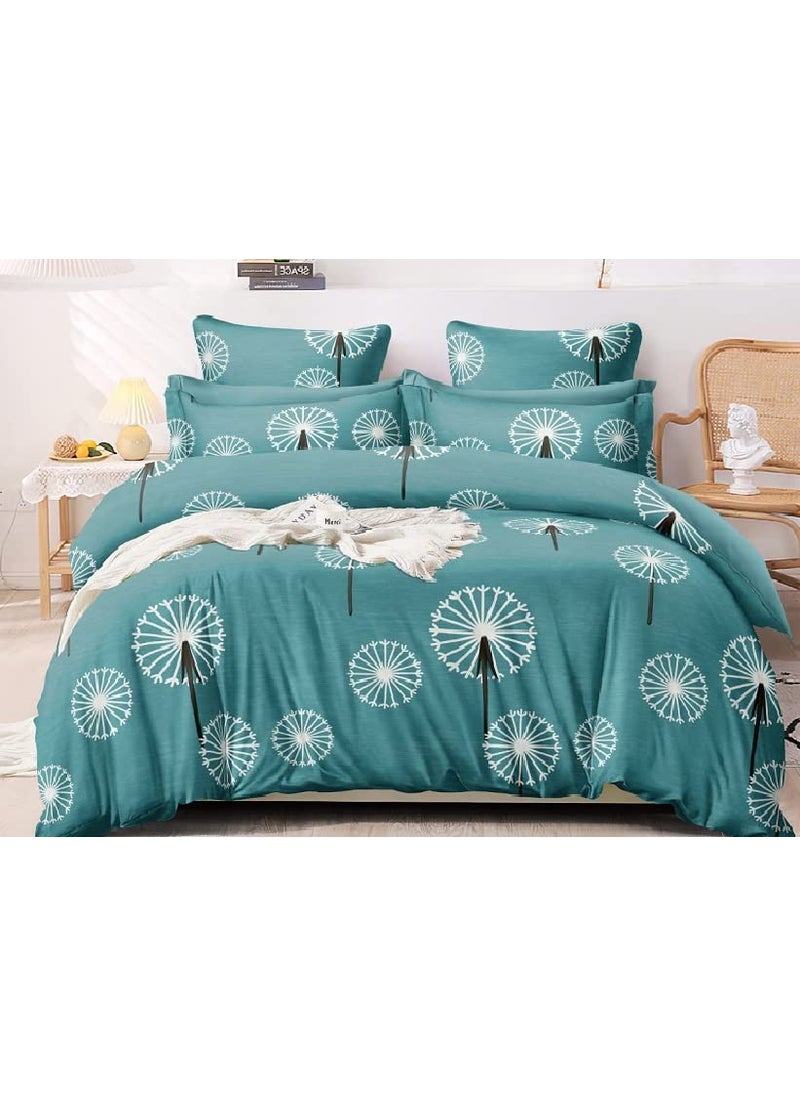 Laying Style Laying Style Soft Glace Cotton Super King Size Duvet Cover II Razai Cover II Quilt Cover for Double Bed Size with Zipper Dohars 108x108 inchMulti1  - Image 1