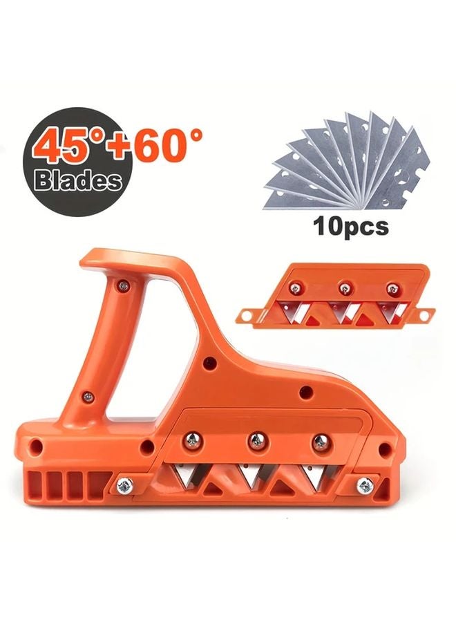 Drywall Chamfering Corner Trimmer 45 And 60 Degrees With Stainless Steel Blades - Image 1