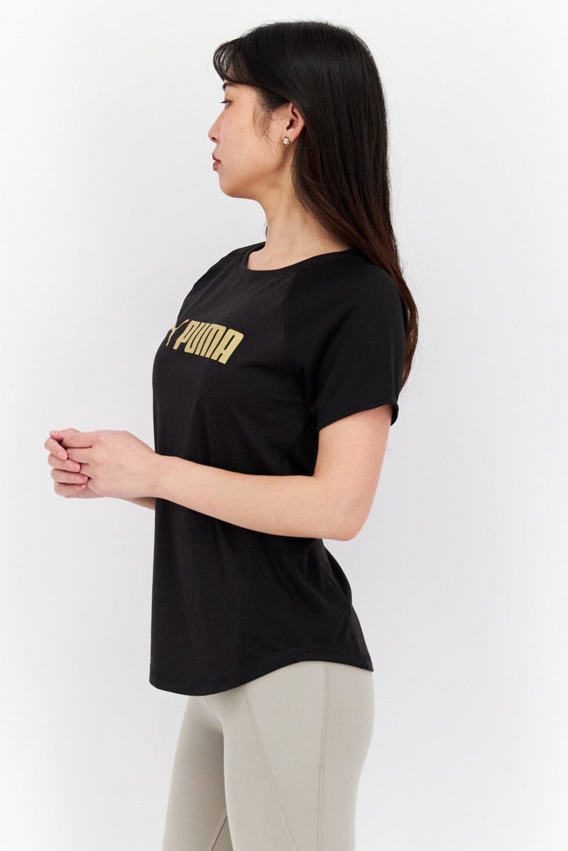 PUMA Women Sportswear Fit Short Sleeve Outdoor T-Shirts, Black - Image 3