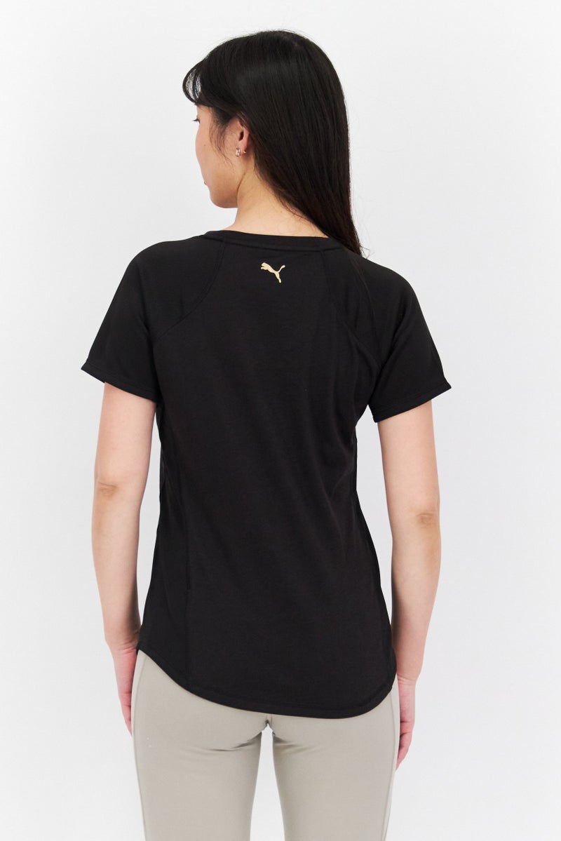 PUMA Women Sportswear Fit Short Sleeve Outdoor T-Shirts, Black - Image 2