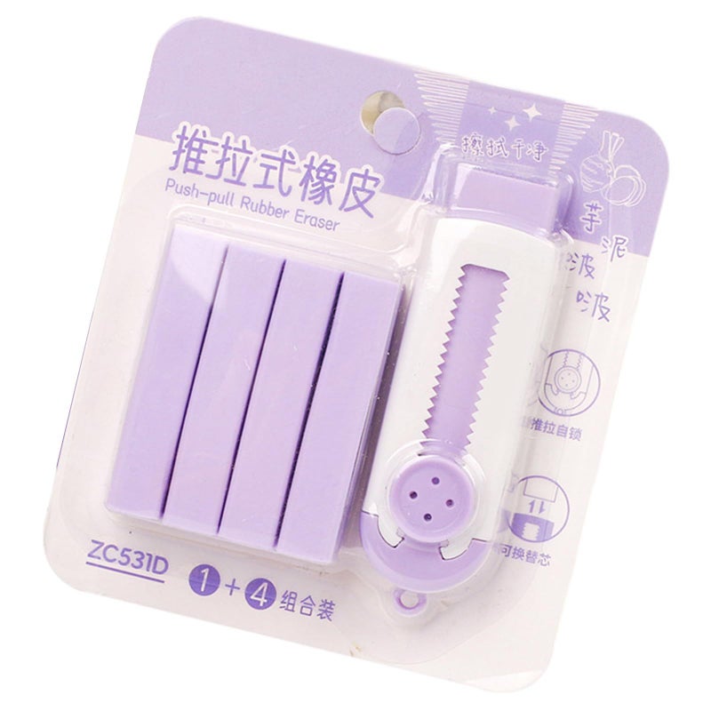 Retractable Eraser With Refills In Color A Easy Erase For Students - Image 5