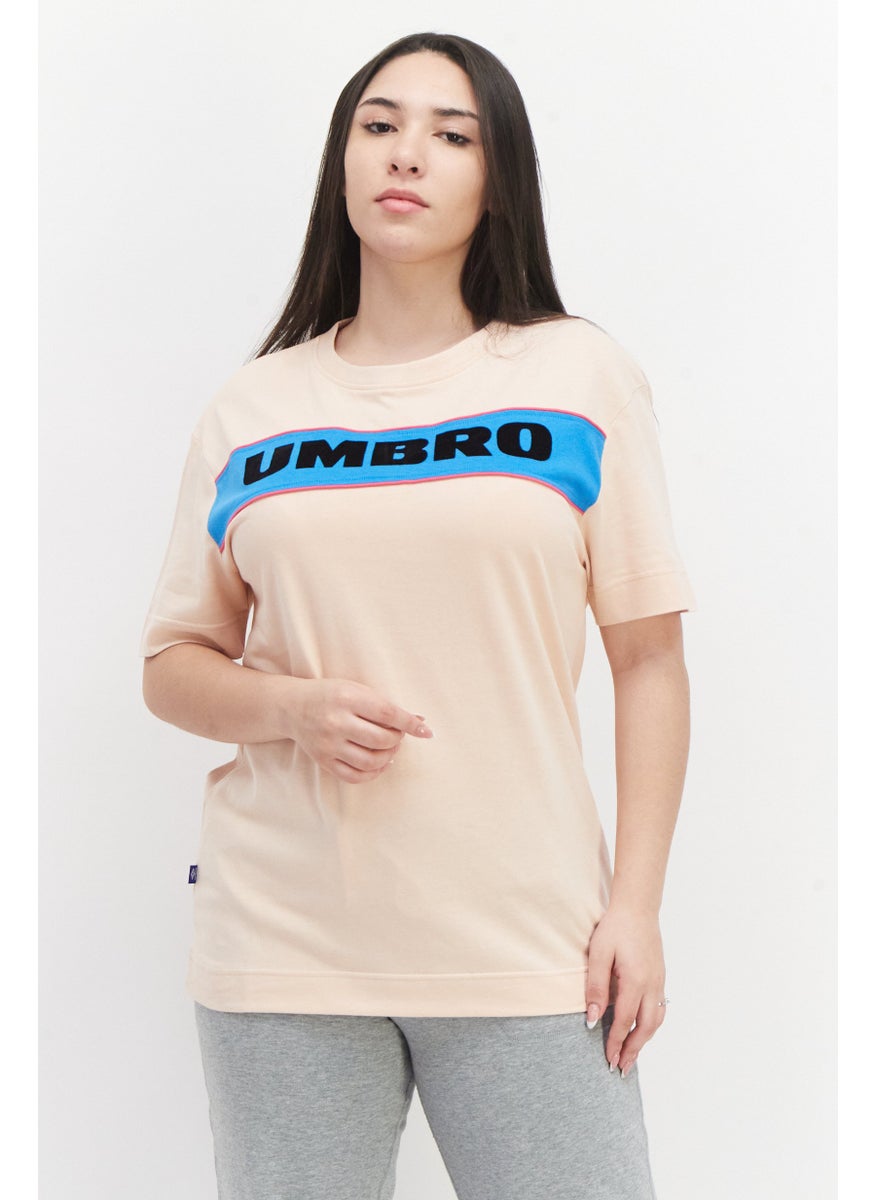 umbro Women Sportswear Fit Training T-Shirt, Light Peach  - Image 1