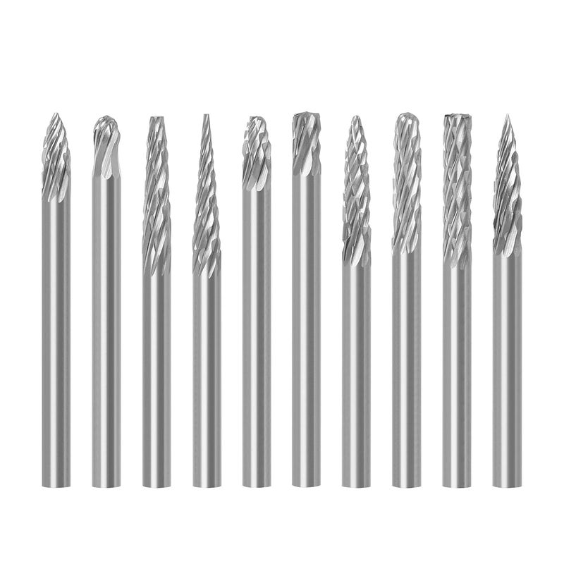 uptodateproducts أدوات قطع المعادن 10 قطع 3x3 من كربيد التنجستن - Image 1