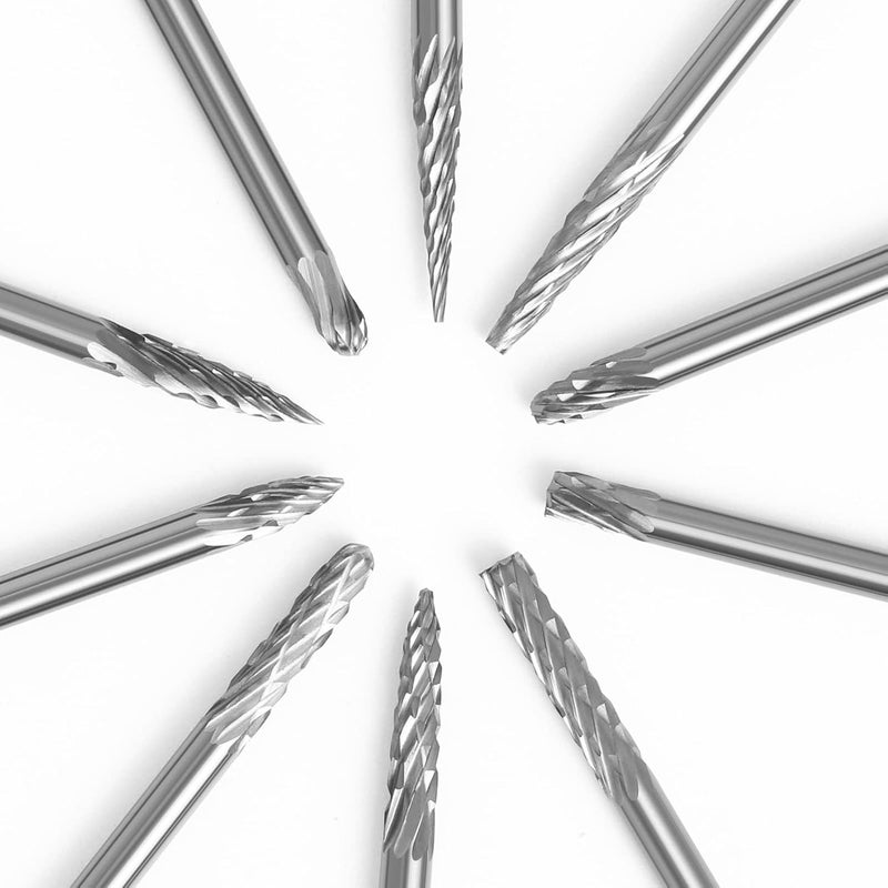 uptodateproducts أدوات قطع المعادن 10 قطع 3x3 من كربيد التنجستن - Image 4