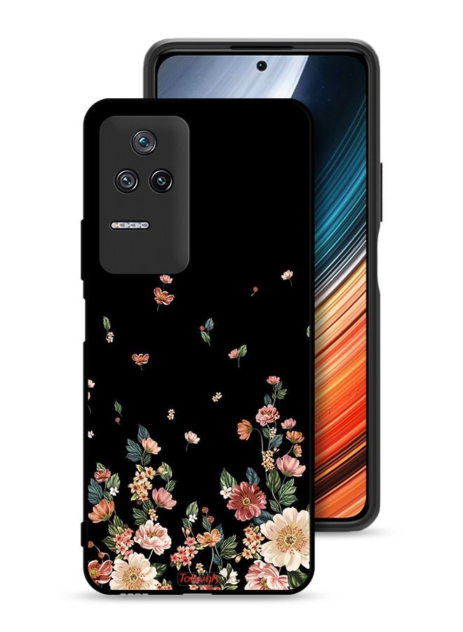 Tolwak Xiaomi Poco F4 Protective Case Cover Small Flowers In Bottom - Image 1