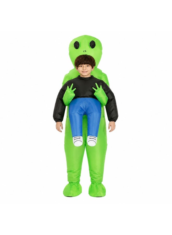 Kidzilla Kids Inflatable Alien Abduction Costume – Funny Carry-Me Illusion Outfit For Halloween & Parties M - Image 3