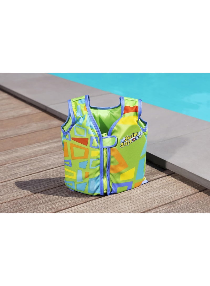 بست واي سترة نجاة آمنة للسباحة، 11-19 كجم، مقاس صغير، للأولاد والبنات، ألوان متنوعة - Image 4