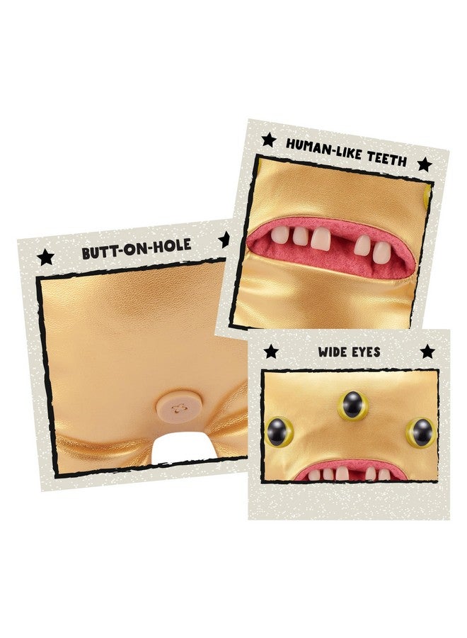 Fuggler فوجلر جولد فوجز من زورو، وحش قبيح مضحك، لعبة محشوة، قابلة للجمع (ريكو - ذهبي بالكامل) - Image 4