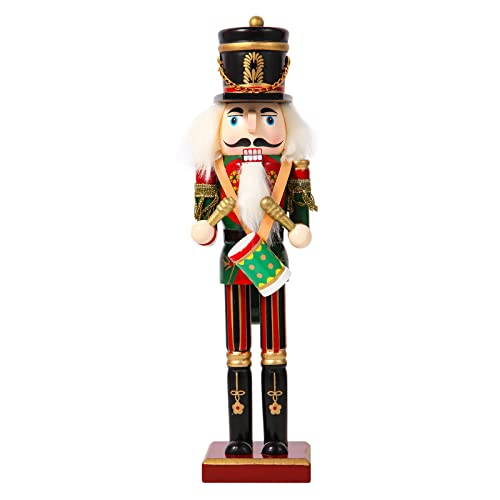 SurpriseSeptember 4PCS Christmas Nutcrackers Ornaments Set, Traditional Painted Wooden Nutcracker Soldiers Doll, 12 inch Nutcracker Figures Holiday Party Tabletop Christmas Decorations - Image 3
