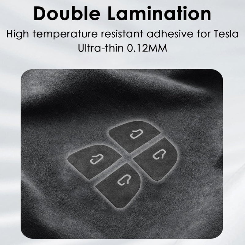 TSTESE 4PCS Door Open Button Stickers for Tesla Model 3 Highland 2024 - Image 2