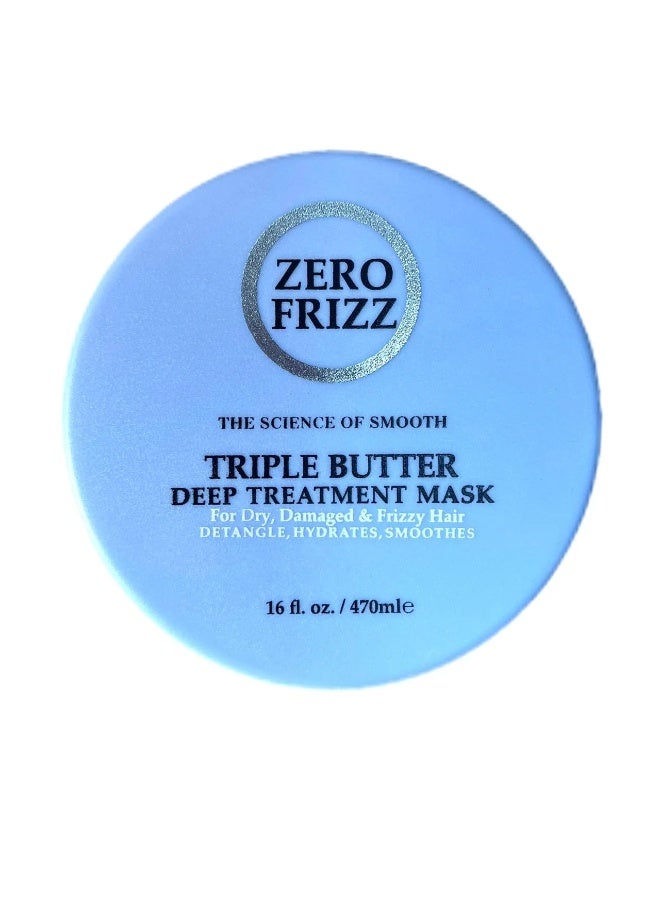 Zero Frizz Triple Butter Hair Mask 470ml - Image 1