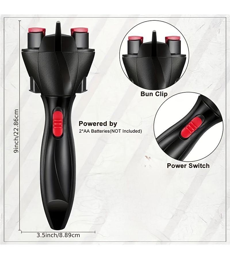 Black Automatic Hair Braider One Key Quick Dreadlocks Curler - Image 5