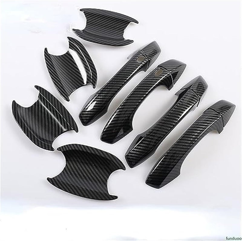 Wivplex Carbon Fiber Car Door Handle Cover for Seat Arona - Image 4