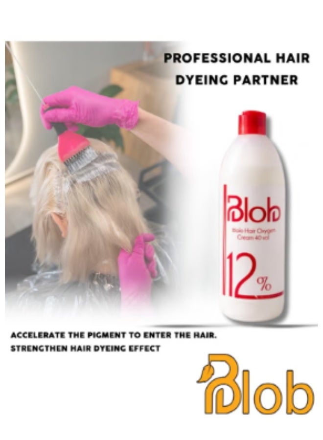 Bloop Hair Oxygen Cream Developer 40 Volume 12 Percent Strength 1000 ml Liquid Peroxide Stabilized Formula for Hair Bleaching and Coloring Professional Salon Supplies Pack of 1 - Image 4