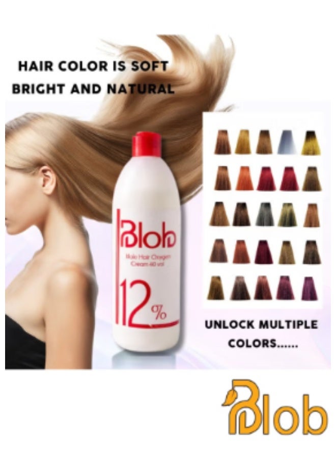 Bloop Hair Oxygen Cream Developer 40 Volume 12 Percent Strength 1000 ml Liquid Peroxide Stabilized Formula for Hair Bleaching and Coloring Professional Salon Supplies Pack of 1 - Image 5