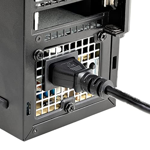 StarTech كابل طاقة الكمبيوتر StarTech.com بطول 12 قدم (3.6 متر) ، NEMA 5-15P إلى C13 ، 10A 125V ، 18AWG ، كابل طاقة بديل باللون الأسود ، كابل طاقة للطابعة ، كابل إمداد الطاقة للكمبيوتر الشخصي ، كابل طاقة الشاشة - مدرج في UL (PXT10112) - Image 5