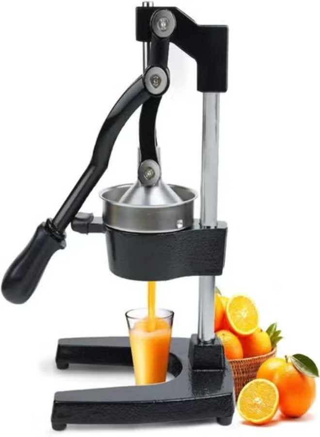 TIGER Heavy-Duty Manual Hand Juicer – Stainless Steel Citrus Press Extractor with Ergonomic Non-Slip Handle | Easy to Use & Clean | Ideal for Oranges, Lemons, Pomegranates | Compact Kitchen Juice Squeezer – Black - Image 4
