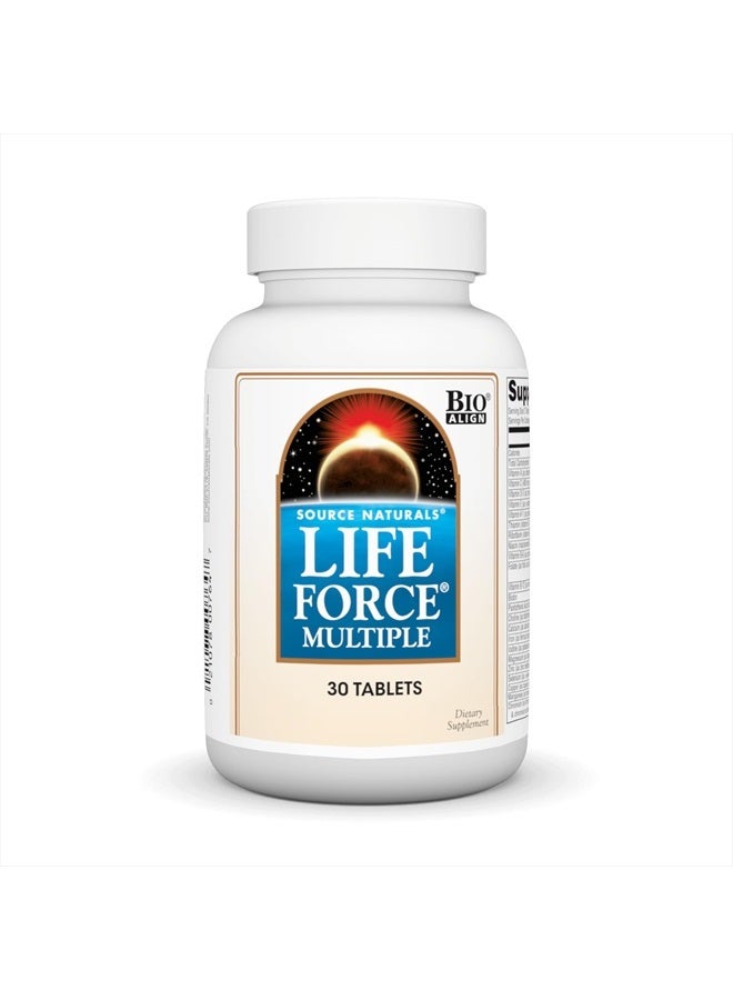 Source Naturals Life Force Multiple Daily Multivitamin High Potency Essential Vitamins, Minerals, Antioxidants & Nutrients - Energy & Immune Boost - 30 Tablets - Image 1
