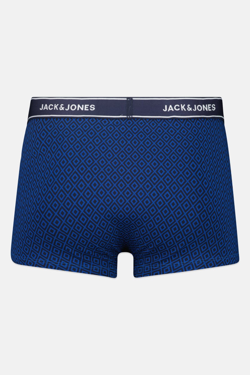 Jack Jones Men 2 Pack Brand Logo Boxer Trunks, Multicolor - Image 3