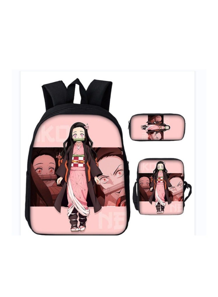 Anime cartoon large capacity backpack, student backpack, children's backpack, digital printed Oxford cloth backpack, unisex - Image 1