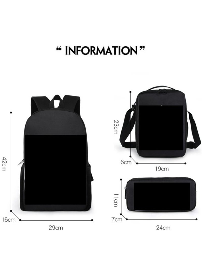 Anime cartoon large capacity backpack, student backpack, children's backpack, digital printed Oxford cloth backpack, unisex - Image 2