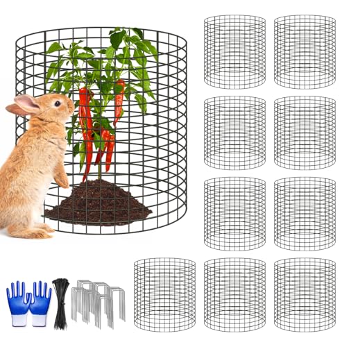 Doksving 10 Pcs 118x 118118x 196 Available Chicken Wire Cloches for Plants Plant Protector from Animal Garden Covers Netting Iron Wire Mesh to Protect Plants Vegetables from Rabbit Squirrel Chicken - Image 1
