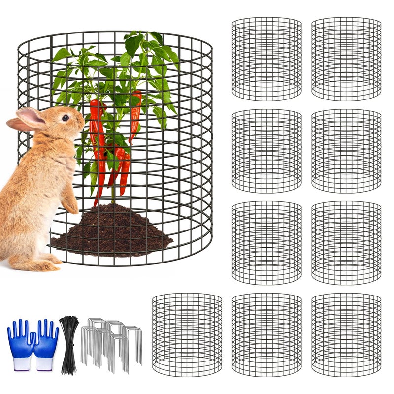 Doksving 10 Pcs 118x 118118x 196 Available Chicken Wire Cloches for Plants Plant Protector from Animal Garden Covers Netting Iron Wire Mesh to Protect Plants Vegetables from Rabbit Squirrel Chicken - Image 2