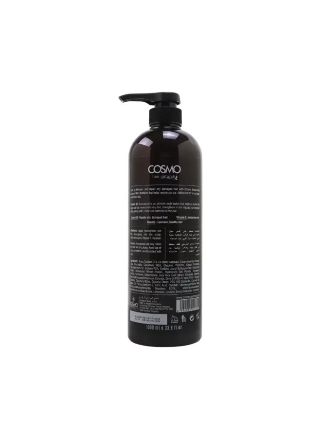COSMO Cosmo Hair Naturals Coconut Milk Shampoo Reduces Seasonable Dryness Moisturizing- 1000ml  - Image 2