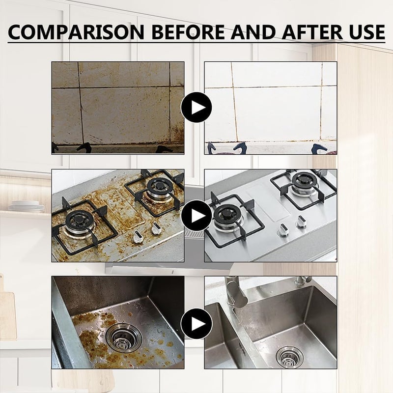 كلاراكو بخاخ رغوة سبلاش - أقراص بخاخ سبلاش وزجاجة بخاخ، بخاخ رغوة سبلاش، بخاخ رغوة سبلاش منظف متعدد الأغراض، بخاخ رغوة سبلاش منظف لإزالة الدهون (3 مجموعات) - Image 5