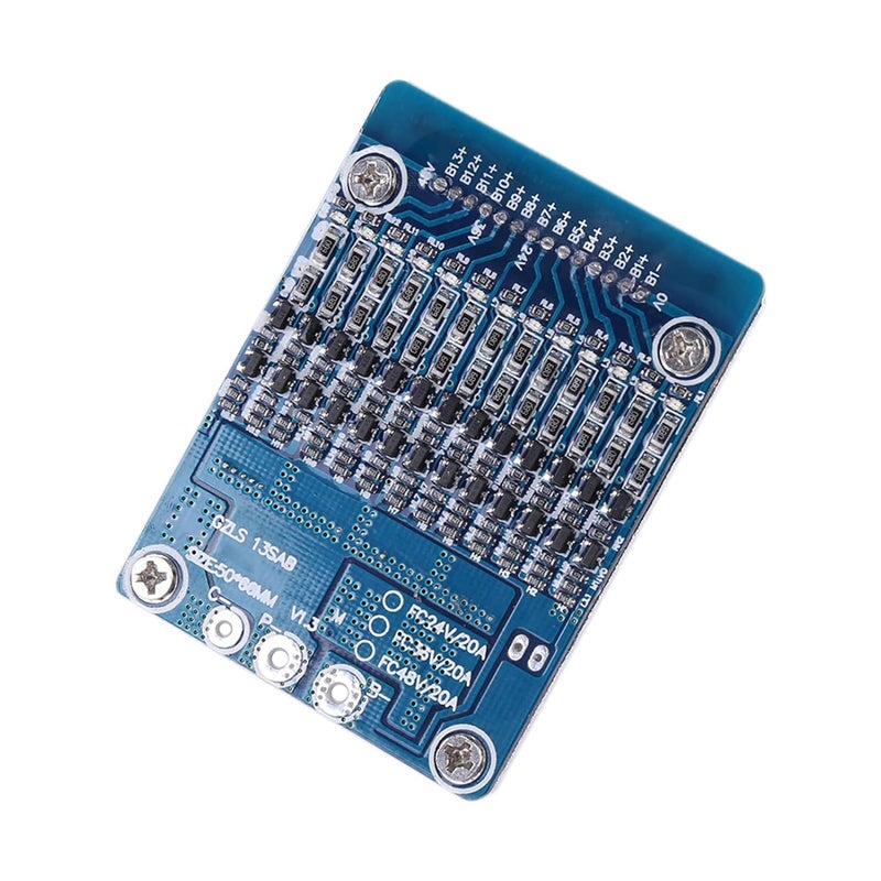 klarako Circuit 36V 18650 Input Current13S 48V 20A Li ion Cell 18650 Battery Protection BMS PCB Board with Balance Function - Image 3