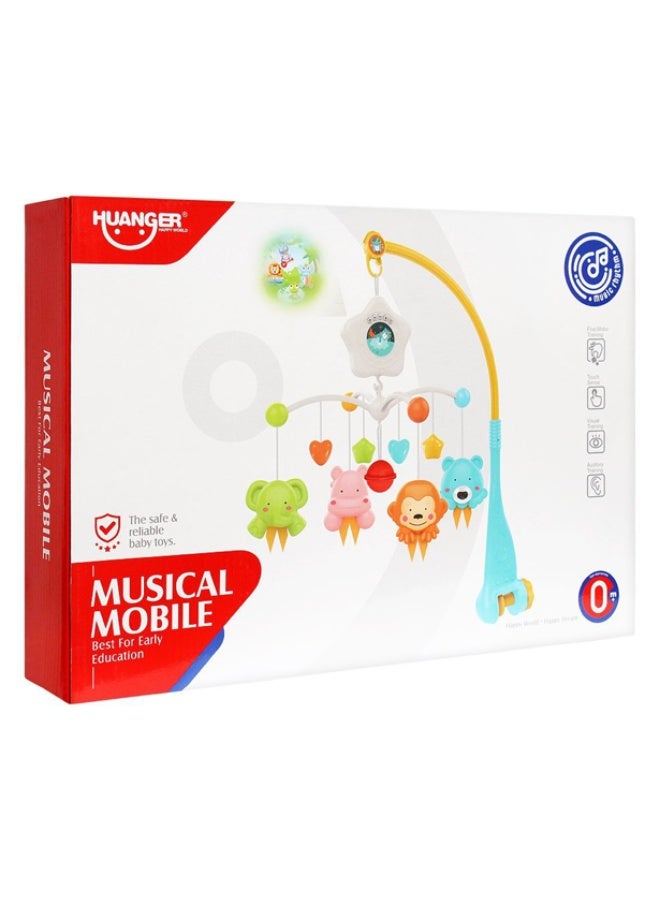 HUANGER جرس سرير موسيقي مع عرض ضوئي - Image 1