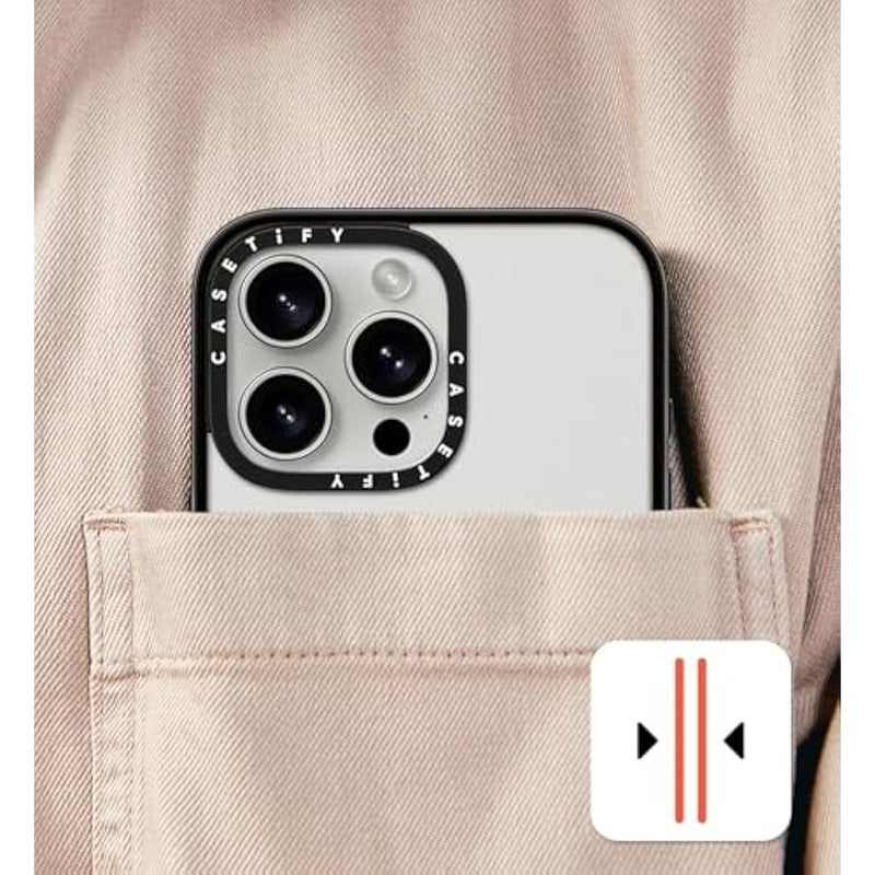 Casetify Compact iPhone 15 Case 【4 ft. 2X Military Grade Drop Protection/Slim/Lightweight】 - Under The Sea - Clear Black - Image 4