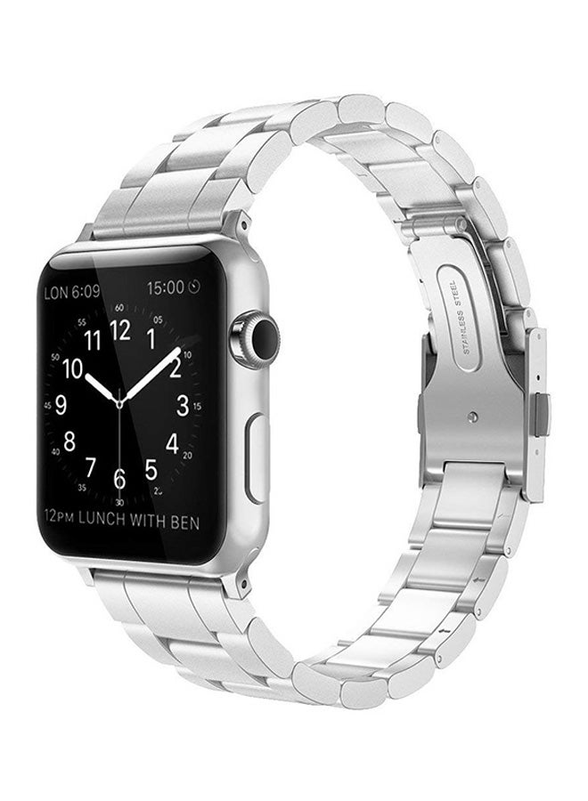 EHOME Replacement Band For Apple Watch Series 3/2/1 Silver - Image 1