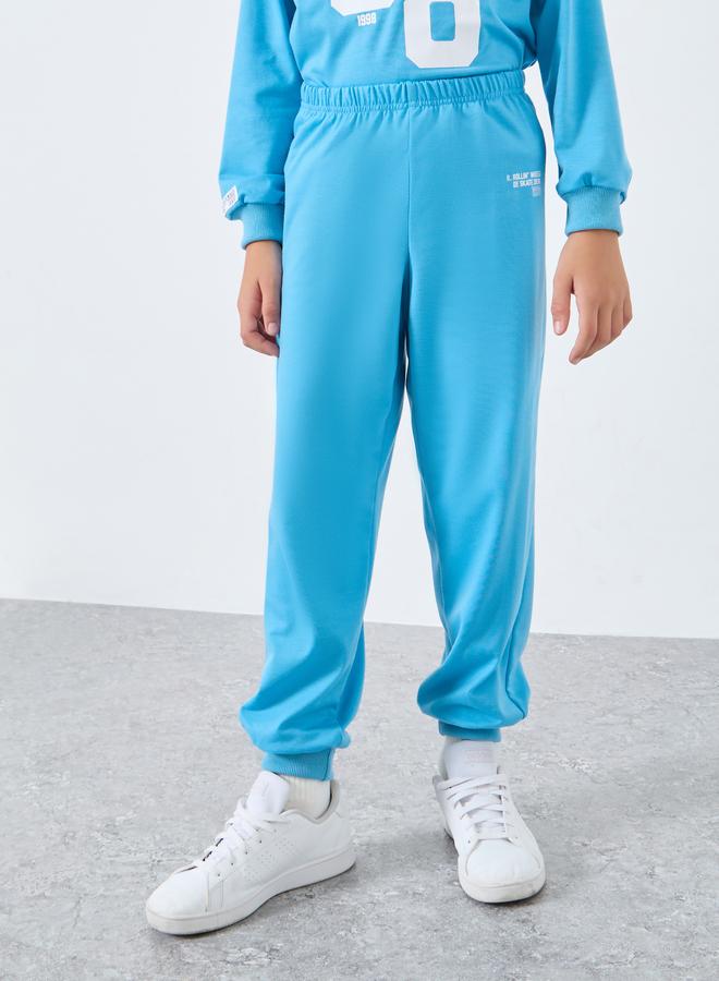 Styli Teen Blue Graphic Sweatshirt and Jogger Set - Image 5