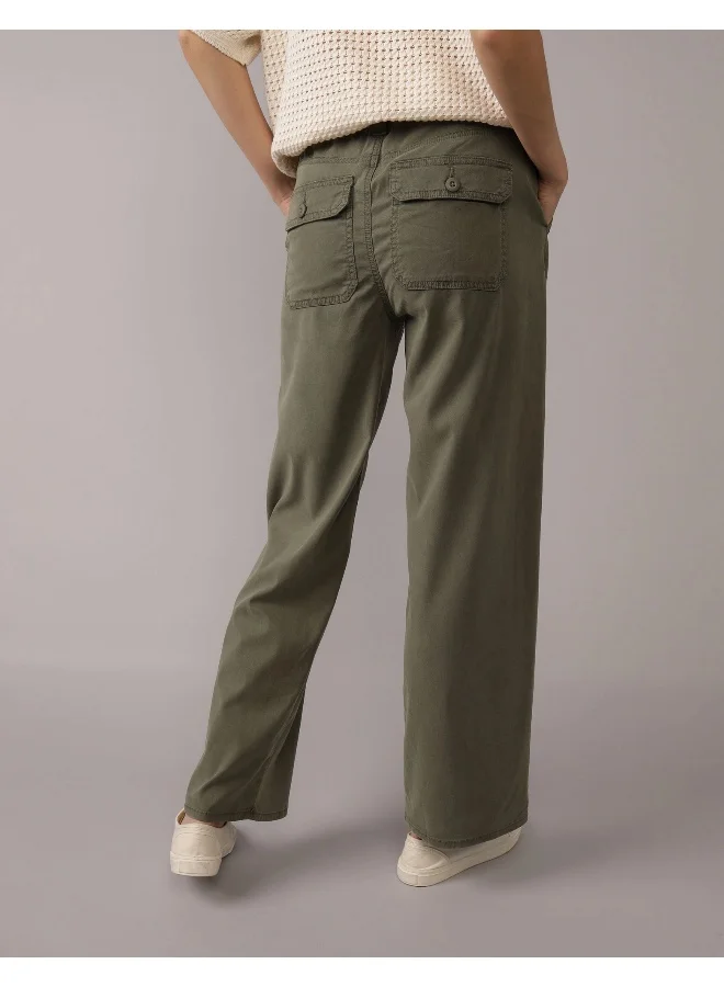 امريكان ايجل AE Dreamy Drape Stretch High-Waisted Stovepipe Crop Pant