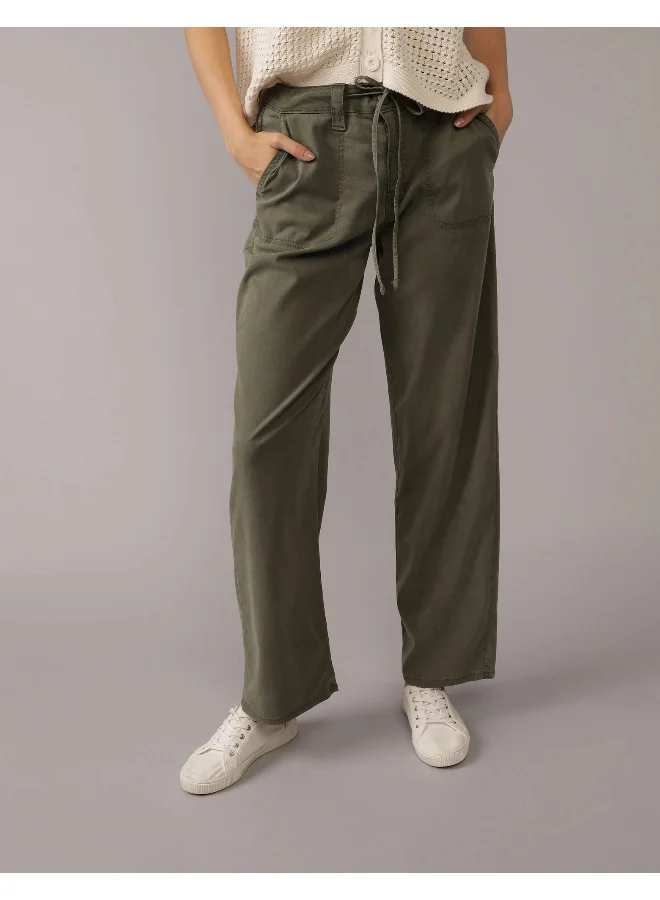 امريكان ايجل AE Dreamy Drape Stretch High-Waisted Stovepipe Crop Pant