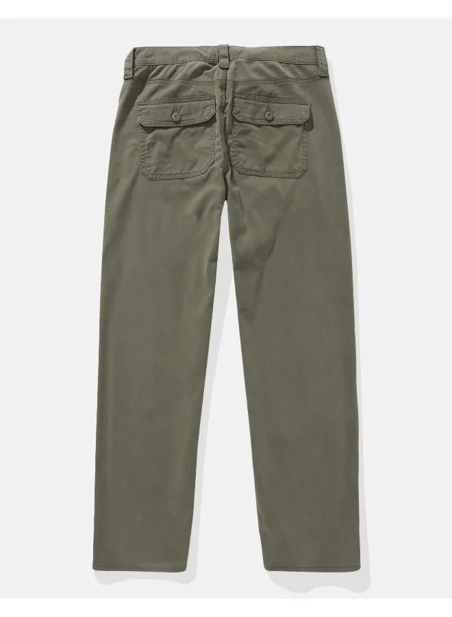 American Eagle AE Dreamy Drape Stretch High-Waisted Stovepipe Crop Pant