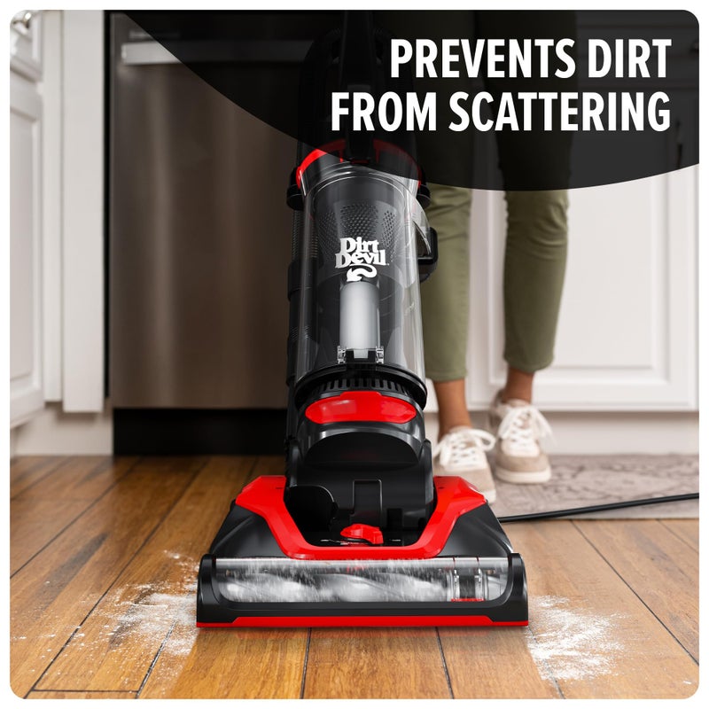 Dirt Devil Multi-Surface Extended Reach+ Upright Bagless Vacuum Cleaner for Carpet and Hard Floor, Powerful, Lightweight, Corded Vacuum Cleaners for Home Use - Image 3