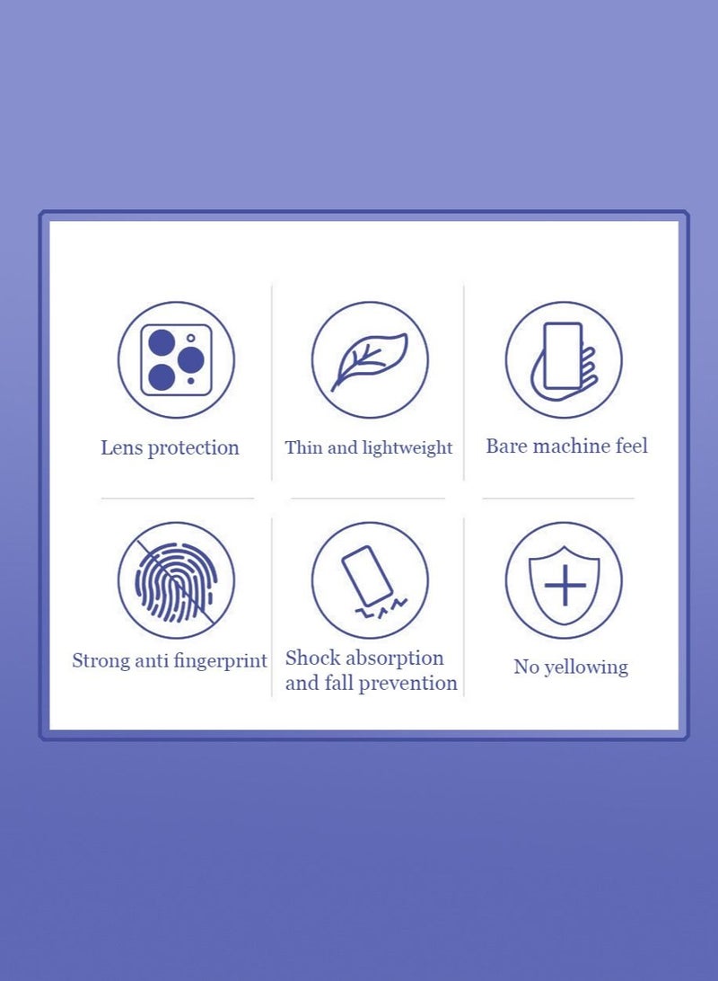 Clear Soft & Flexible TPU Case for iPhone14 Pro Max Low Profile Slim Transparent Thin Anti-scratch Transparent Protector Shockproof Protective Back Cover Cool Eye Pattern - Image 5