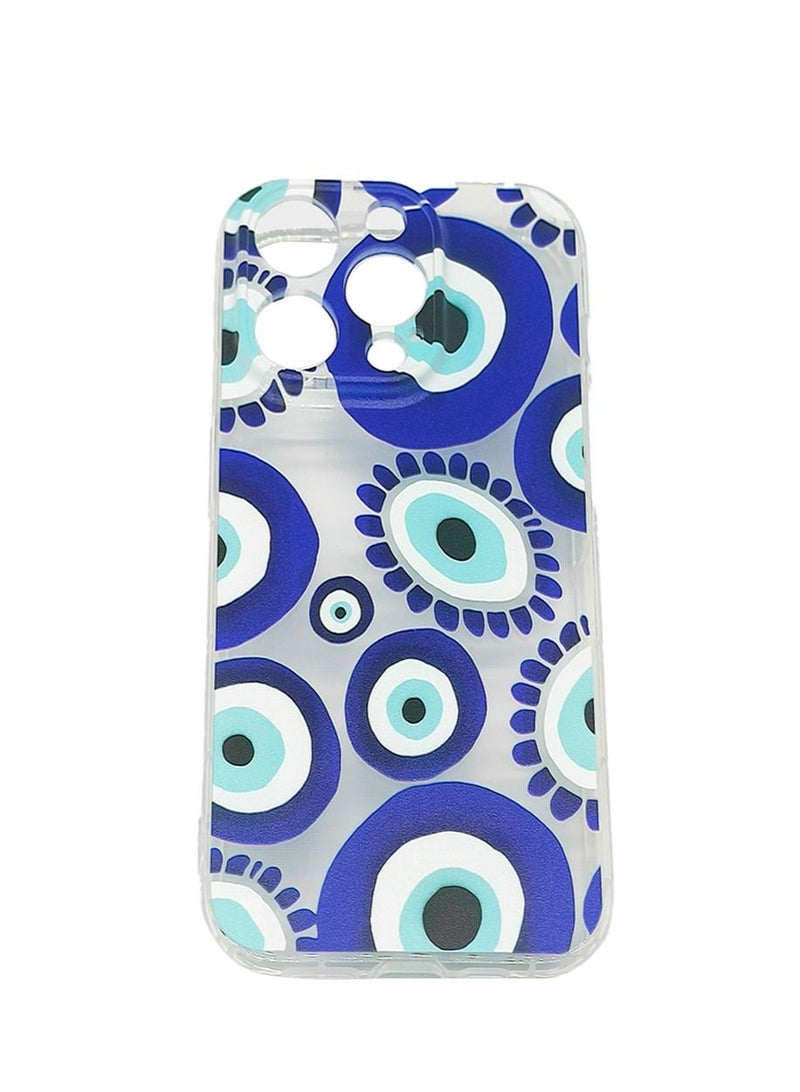 Clear Soft & Flexible TPU Case for iPhone14 Pro Max Low Profile Slim Transparent Thin Anti-scratch Transparent Protector Shockproof Protective Back Cover Cool Eye Pattern - Image 1