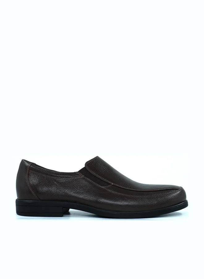 هاش بابيز HUSH PUPPIES Dark Brown Leather Slip-On Shoes