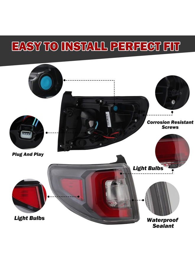 MZORANGE Tail Light Lamp For GMC Acadia 2013 2014 2015 2016 For GMC Acadia Limited 2017 84051375-PFM With Driving lights Without Middle Module Blind Spot (Left Driver Side) - Image 2