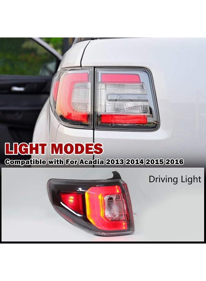 MZORANGE Tail Light Lamp For GMC Acadia 2013 2014 2015 2016 For GMC Acadia Limited 2017 84051375-PFM With Driving lights Without Middle Module Blind Spot (Left Driver Side) - Image 3