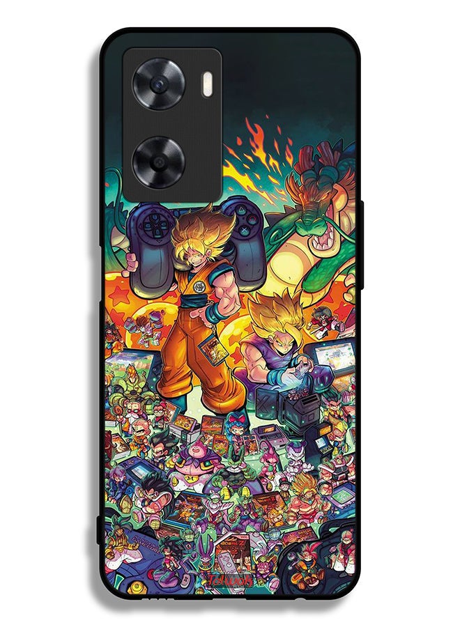 Tolwak Oppo A77 4G Protective Case Cover Gamer Art Doodles - Image 2