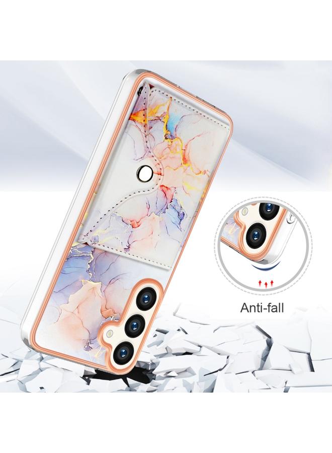 S-TOP Case For Samsung Galaxy S24+ 5G Marble Pattern IMD Card Slot Phone Case - Image 2