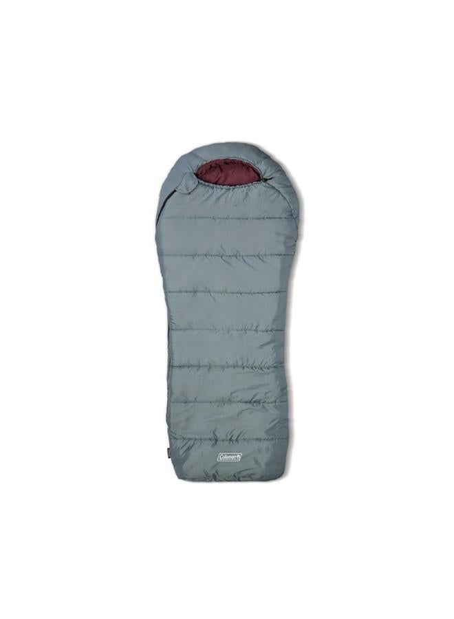 كولمان كيس نوم كبير وطويل من Tidelands 50°F Mummy باللون الرمادي 38 × 85 بوصة 2158021 - Image 1