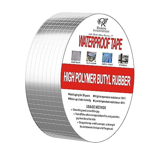 Raxon Innovation Leakage Repair Waterproof Tape for Pipe Leakage Roof Water Leakage Solution Aluminium Foil Tape Waterproof Adhesive Tape Sealing (5 Centimeter x 5 Meter) - Image 1