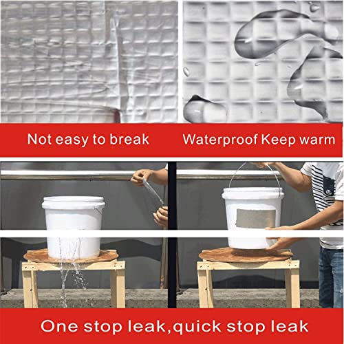 Raxon Innovation Leakage Repair Waterproof Tape for Pipe Leakage Roof Water Leakage Solution Aluminium Foil Tape Waterproof Adhesive Tape Sealing (5 Centimeter x 5 Meter) - Image 4